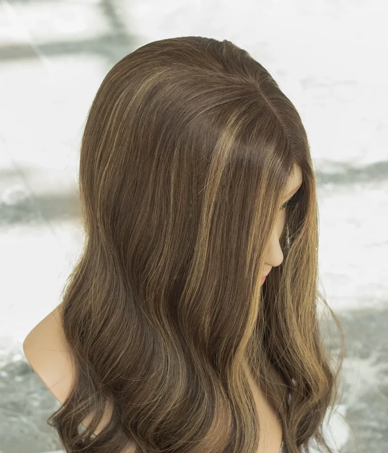 7" x 8" Mono Top Human Hair Topper | With Pre-cut Layers | Free Hair Parting - Image 3