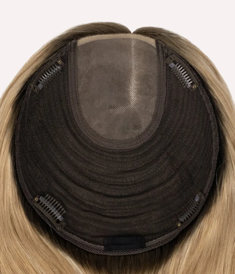 7" x 8" Mono Top Human Hair Topper | With Pre-cut Layers | Free Hair Parting - Image 4